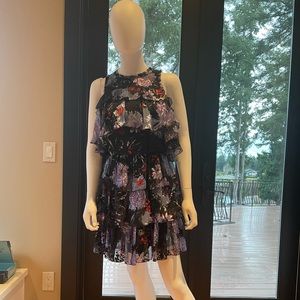Sleeveless black and floral dress new with tags
